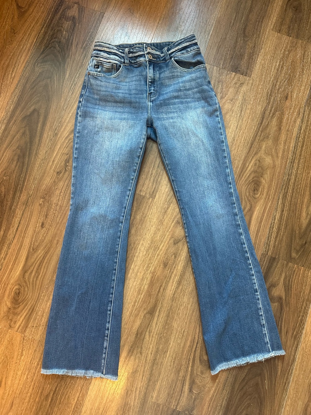 KanCan Women’s Medium Blue Slim Flare Jeans